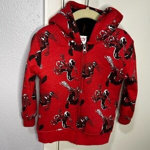 Marvel Red and Black Spider-Man Kids Hoodie
